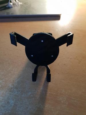 Retractable mobile phone holder for car