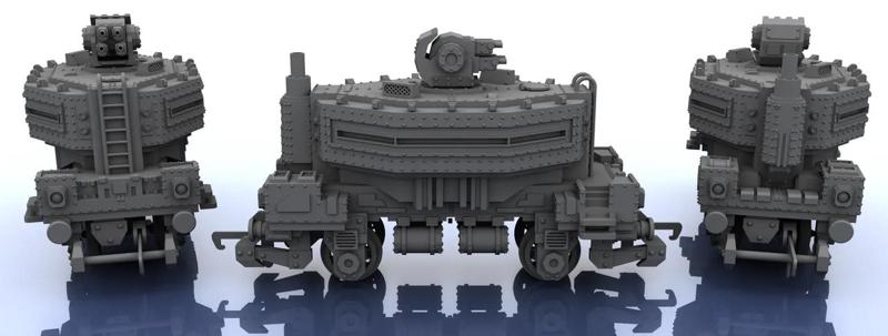 OO Scale Train – Warhammer Style – Single + AA