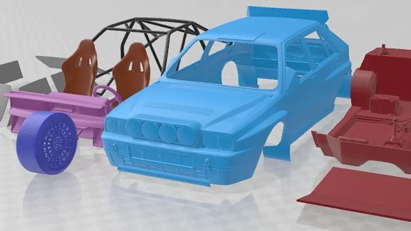 Lancia Delta HF Integrale Rally Printable Car