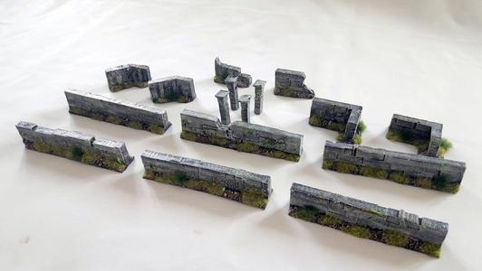 Set of walls in stone – 28mm