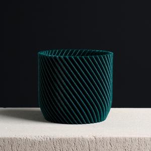 Spiral Cylinder Plant pot, Vase Mode & Shelled