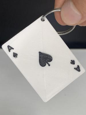 ace of spades card key chain