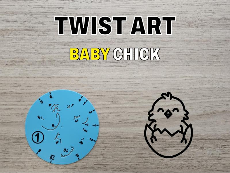 Rotary Drawing Stencil – Twist Art 1 Chick