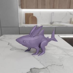 3D Bunny Shark Figure with 3D Stl Files and Gifts for Kids & 3D Figure Print, Shark Gift, 3D Printing, Bunny, 3D Printed Decor, Baby Shark