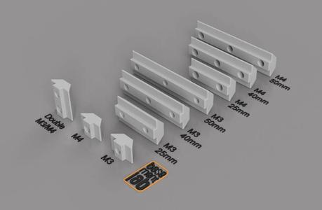 2020 T-Slot V-Slot Nut – M3 / M4 / Double Thread Alu_Profile – Inserto per profilo 2020 filletto M3 / M4 / Doppio