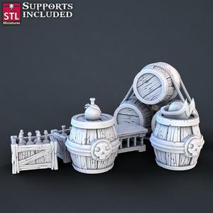 Pirate Set Barrels Pack