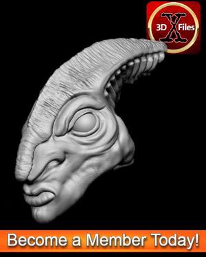 Coleman Trebor Head – Star Wars Jedi 1/6 Scale – Hottoys 1:6 – 3D File