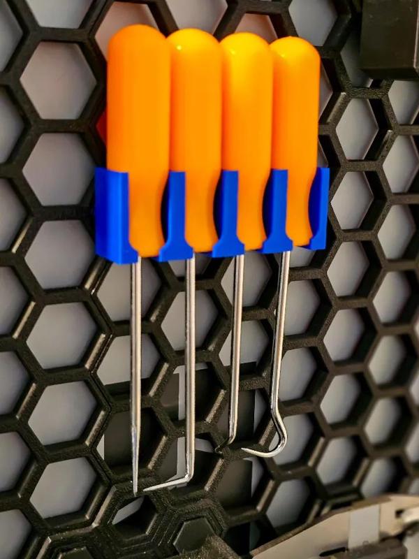 HSW (Honeycomb Storage Wall) Pick Holder for Harbor Freight #63697 / PT Tools Picks   