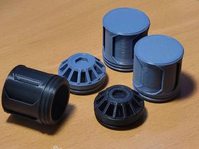 Gas Mask 40mm NATO Inlet “Defense” and “Swirl”