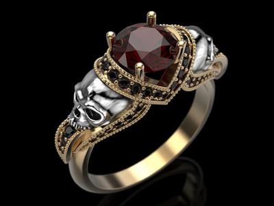 Skull Engagement Ring Many sizes