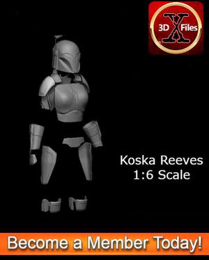 Koska Reeves Mandalorian Star War Armor Black Series – 1/6 Scale – Hottoys 1:6 – Action Figure
