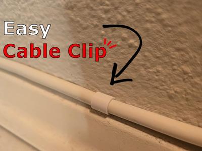 Cable Clip for Baseboards – Easy Cable Organizer