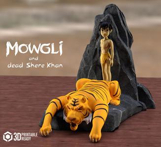 mowgli and dead shere khan