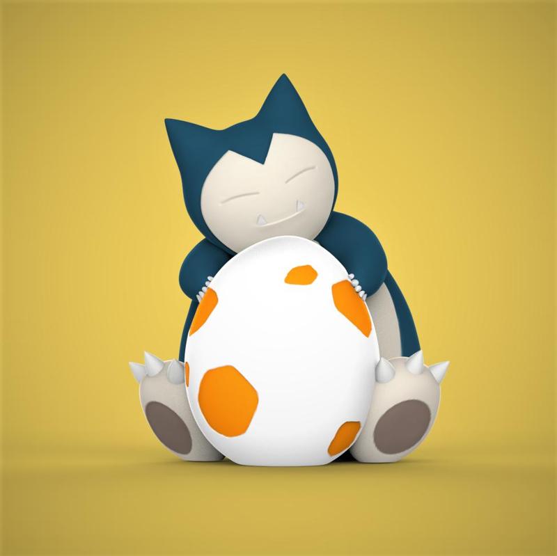 Snorlax Pokemon Egg Container-Bank