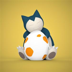 Snorlax Pokemon Egg Container-Bank