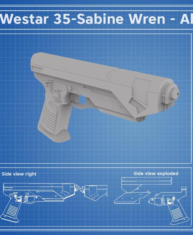 Westar-35 Sabine Wren blasters – Ahsoka