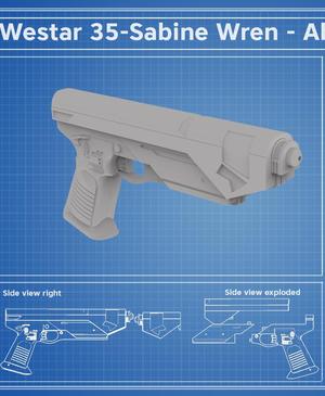 Westar-35 Sabine Wren blasters – Ahsoka