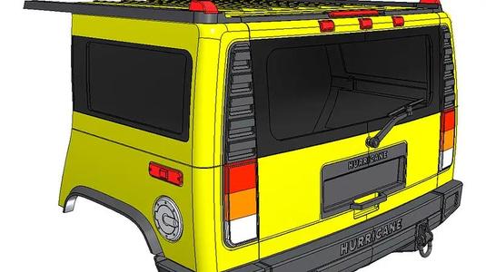 3D PRINTED RC CAR HUMMER H2 SUV Conversion kit by AN3DRC