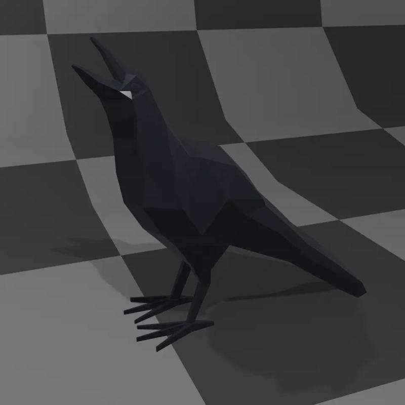 Low Poly Crow