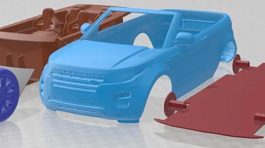 Range Rover Evoque Convertible 2014 Printable Car