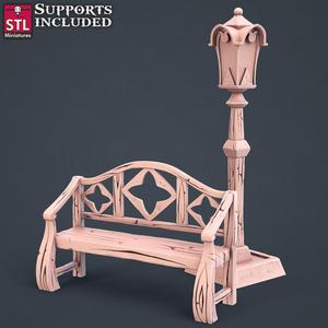 Townsfolks StreetLight Bench