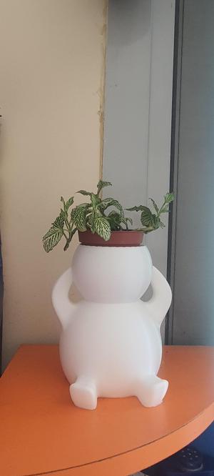 Fat Man Flower Vase