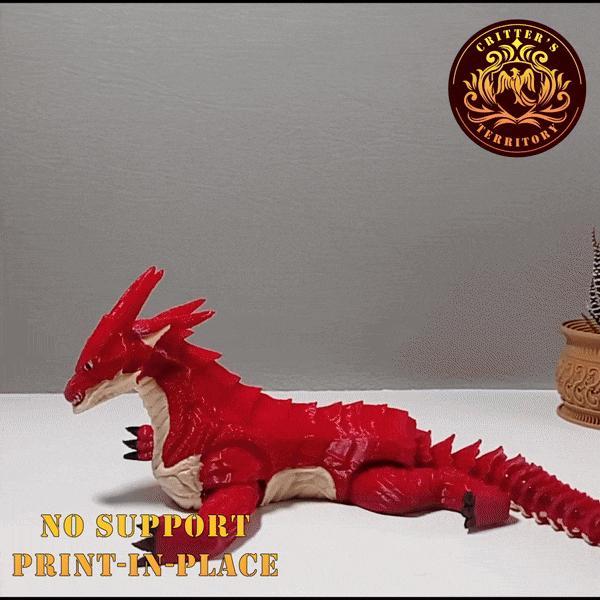 FLEXI DRAKE DRAGON | PRINT IN PLACE | NO SUPPORT