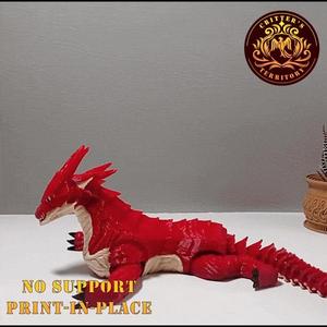 FLEXI DRAKE DRAGON | PRINT IN PLACE | NO SUPPORT