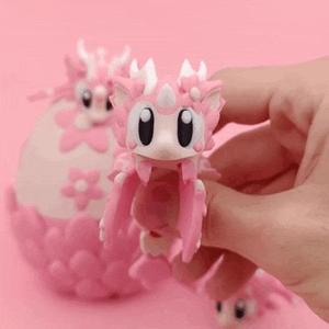 Flexi Cherry Blossom Dragon Articulated, Print in Place + Egg