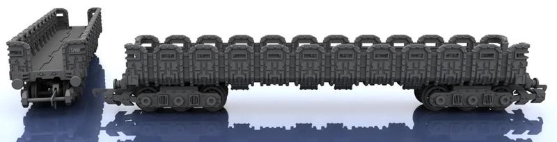OO Train - Warhammer Style Troop Platform v1 L   