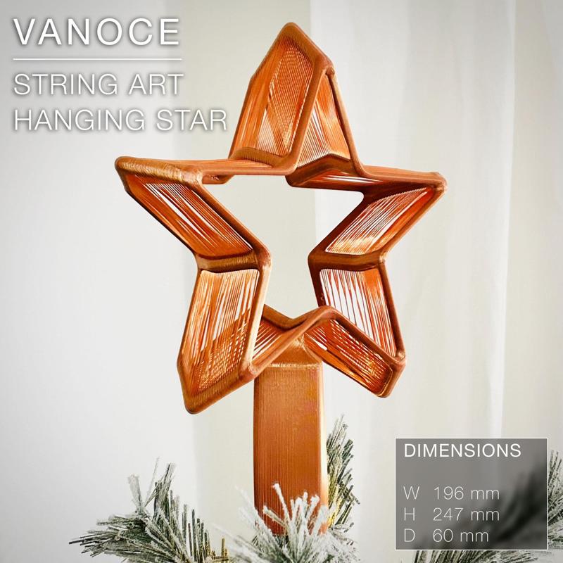 VANOCE  |  Star Topper, String Art, Christmas Tree