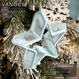 VANOCE  |  Hanging Star, String Art, Christmas Tree