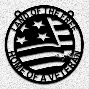 land of the free wall art veteran home decor