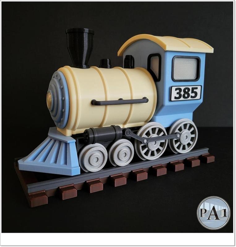 CUTE LOCOMOTIVE LAMP – NO SUPPORTS NEEDED – PRUSA MINI COMPATIBLE