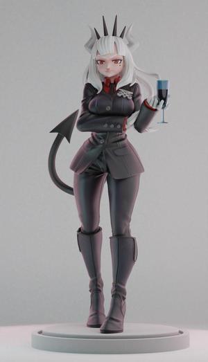 helltaker Lucifer suit apron