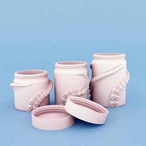 Set of 3 Octopus Storage Boxes STL files, without supports, Instant Download