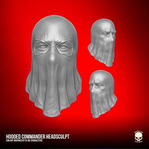 Hooded Commander Head For Action Figures