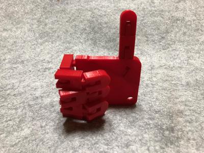 Flexible Hand with Tinkercad