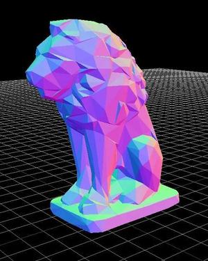 Super Low Poly Lion