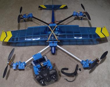 HeliPlane with Magnetic Servo Split Couplers