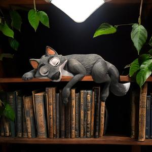 Sleeping Wolf On A Shelf 🐺