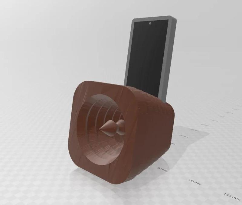 Phone Sound Amplifier Stand (Mono, Dual, Low Poly)
