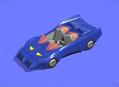 1980s KENNER BATMOBILE TOY CAR - 3D SCAN -