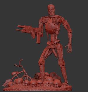 Terminator T-800 Endoskeleton Rekvizit T2 V3 High Detal