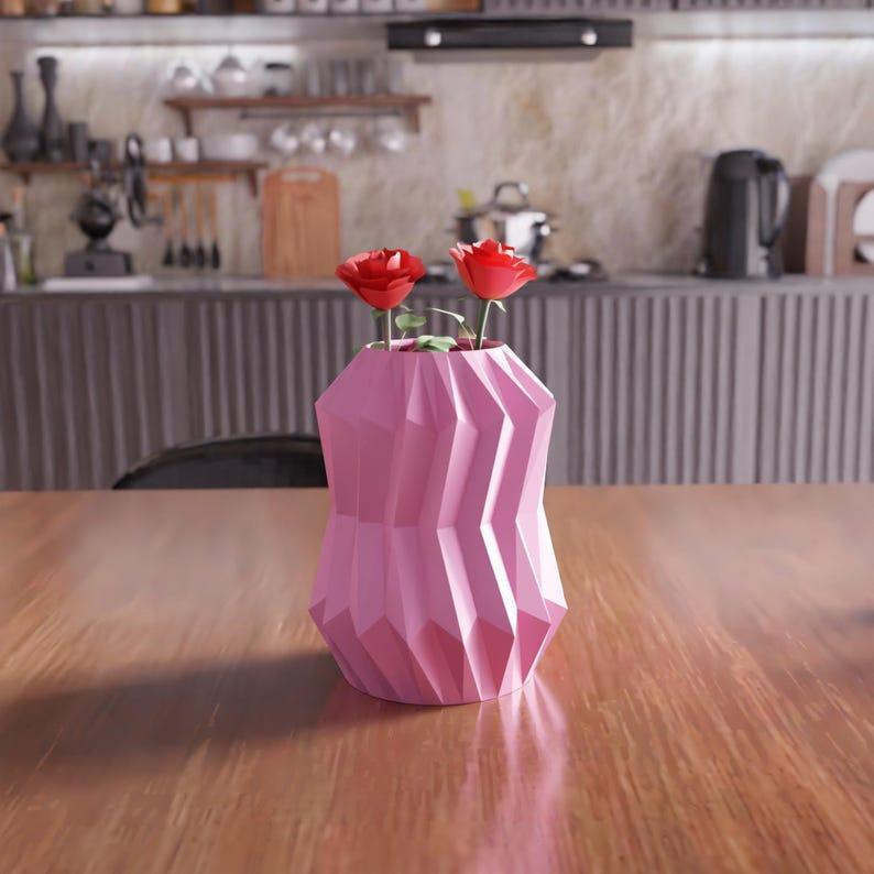 3D Sharp Vase STL File – Ready to Print 3D Print STL File, Gift for Her, 3D Model, 3D Printable STL, Vases, Home Decor, 3D Printed Gifts
