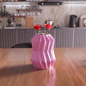 3D Sharp Vase STL File – Ready to Print 3D Print STL File, Gift for Her, 3D Model, 3D Printable STL, Vases, Home Decor, 3D Printed Gifts