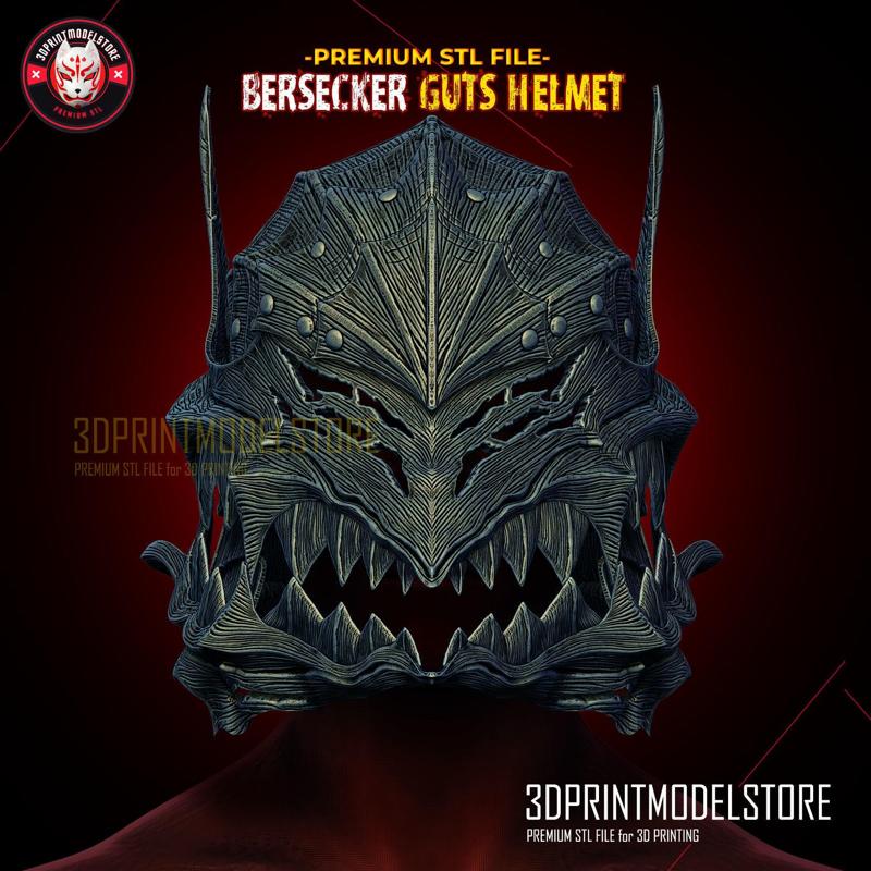 Berserk Guts Full Helmet Cosplay Props – Anime – Comic Con