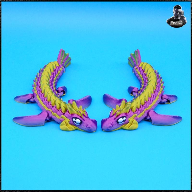 Baby Sea Dragon - articulated - print in place - no supports