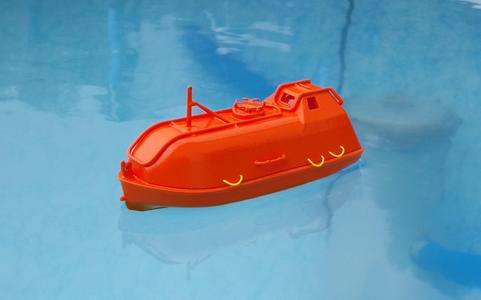 Lifeboat free fall rescue boat 1:75 ship model