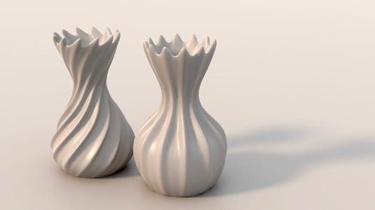 Corrugated Vase